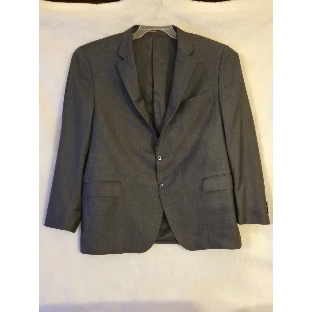 Peter Millar Men's 50T Gray Wool Blazer Jacket 2 Button Classic Fit